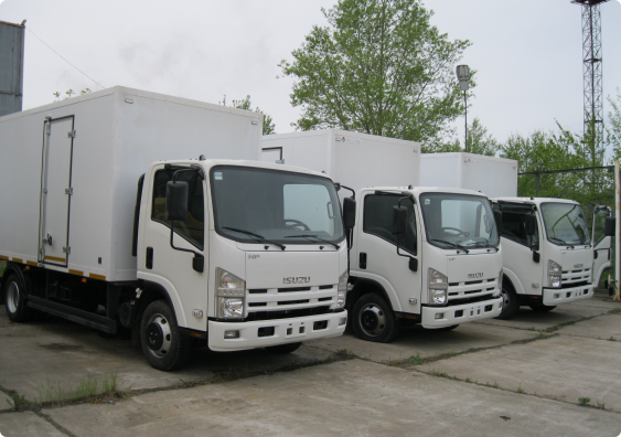 Изотермические фургоны на шасси ISUZU NPR75