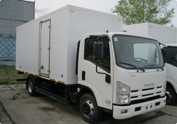 Изотермические фургоны на шасси ISUZU NPR75